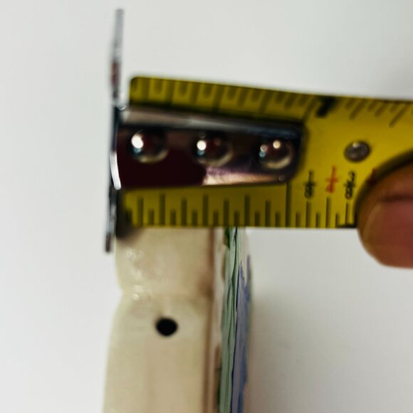 Fred Roberts Co. Porcelain Dutch Windmill Design Set 2 Ceramic White Blue Green - Picture 12 of 12